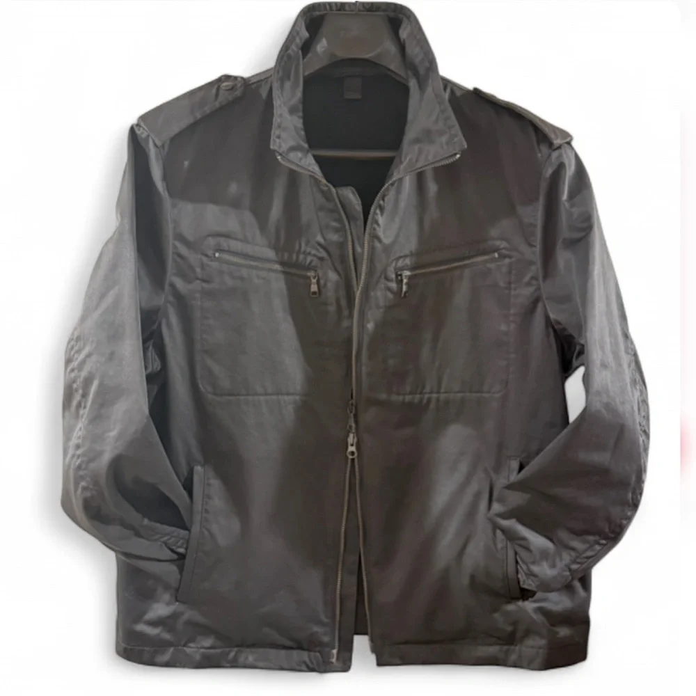 Vintage Banana Republic Black Military Jacket Size Men’s Large